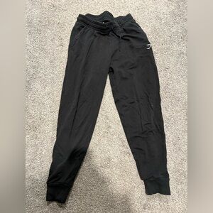 GYMSHARK Black Joggers Size Medium